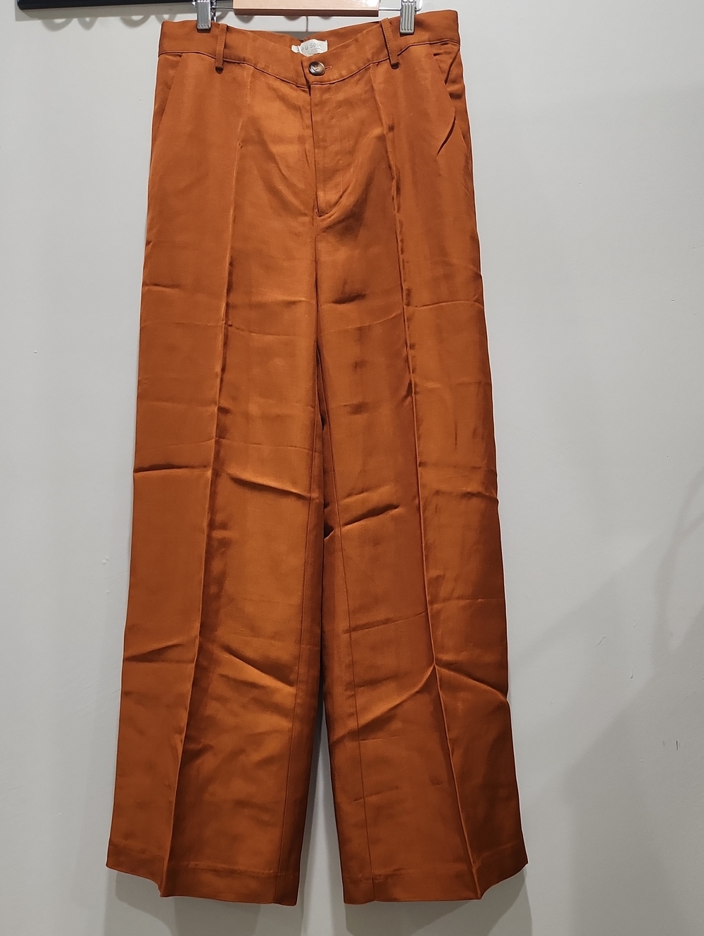 See U Soon Women's Wide-Leg Pants in Rust Orange Size 8